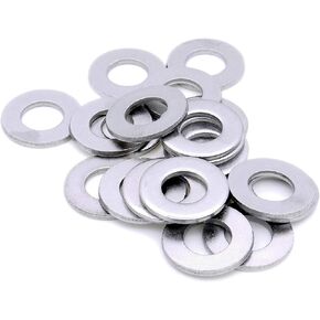 20pcs M6*14 * 1.5 mm Penny Washers, A2 304 Stainless Steel Washers, Flat Repair Washer, Large Metal Washers, Plain Round Chrome Washers for Screws & Bolts