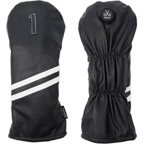 Magnetic Driver Headcover | Premium Leather | Powerful Magnet Attaches to Golf Carts and Clubs | Never Lose Your Headcover Again | Stylish and Convenient