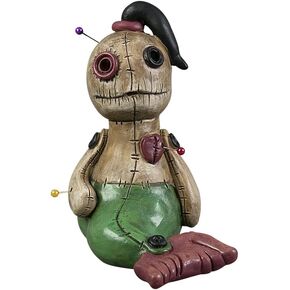 Car Dashboard Voodoo Doll Ornament, Voodoo Doll Shaking Head for Halloween Incense Holder Resin Aromatherapy - Trick or Treat Party Car Office Desk Home Decoration - Type 6