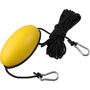 Geesatis 1 قطعة حبل سحب حبل بحري بطول 30 قدم. خط سحب مرساة مع خطاف من الفولاذ المقاوم للصدأ، أصفر in Kuwait