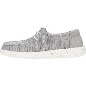 Hey Dude Wendy Stretch Sox Light Grey Size 5, Women’s Shoes, Women’s Slip-on Loafers, Comfortable & Light-Weight