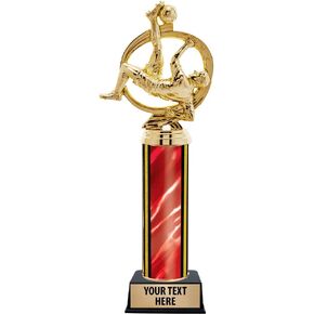 11.25" Red Soccer Champion Male Trophies - Customized Soccer Champion Male Trophy Awards Prime