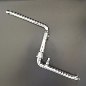 One Piece Chrome Crankarm Set,Wide One Piece Bike Crank to Crank Assembly Kit, Length of Arm:152mm/5.984"