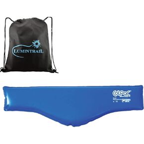 Chattanooga ColPac, Reusable Gel Ice Pack for Cold Therapy for Wrist, Ankle, Knee, Arm, Elbow for Aches, Swelling, Bruises, Sprains, 5.5" x 7.5" Quarter Size 2 Pack Bundle with a Lumintrail Bag