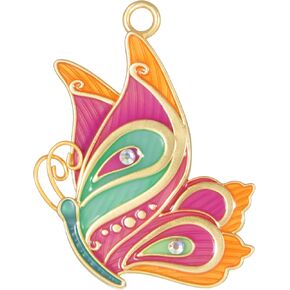 Hallmark Keepsake 1.3" Miniature Christmas Ornament 2024, Mini Petite Paisley Butterfly, Metal, Gift for Her