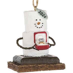 Smores Ornament - Engagement Ornament Just Engaged Ornament - Comes in gift box (2024)