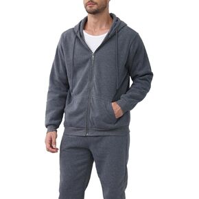 TUVEKE Mens Sweatsuit Casual Sweat Suits for Men 2 Piece Jogging Suits Sets Full Zip Hoodie and Pants Track Suits Mens Set