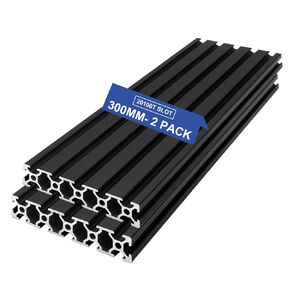 2PCS T Slot 20100 Aluminum Extrusion European Standard 1000mm(39.3inch) Length Anodized Extruded Aluminum for CNC DIY 9D Printer and Industrial Bracket Making