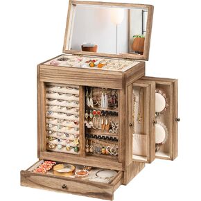 Honiway Large Boho Mirror and Jewelry Box
