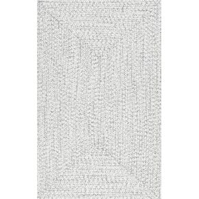 nuLOOM Wynn Braided Indoor/Outdoor Area Rug, 6' Round, Ivory