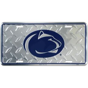Hangtime Penn State Diamond Emboss Metal License Plate 6 x 12