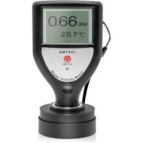 Portable Water Activity Meter Smart Water Activity Tester AW Monitor Water Activity Testing for Food Jerky Dried Fruit Grain Vegetable AMT158