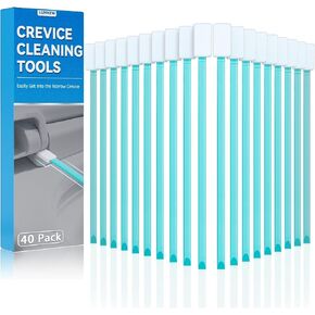 40pcs Crevice Cleaning Brush Tool, Disposable Toilet Brush for Toilet Seat Gaps, Crack and Crevice Cleaner Tools, Blue