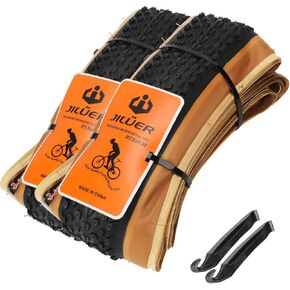 Bike Tire 27.5 x 2.10 inches, 60 TPI Mountain Bike Replacement Tire, 2 Count