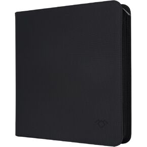 GrinOwl 12 Pocket Trading Card Binder, Fits 912 Trading Cards 900+ Pockets Ringless Trading Card Album Folder for TCG (Black)