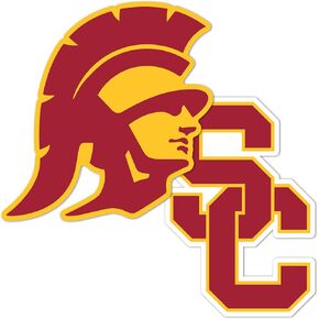 Desert Cactus USC Sticker University of Southern California Trojans Vinyl Decal Laptop Water Bottle Car Scrapbook (4 Inch Set VB)