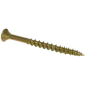 The Hillman Group 42182 Pro Crafter 10 by 2-1/2-Inch Wood Screw, 40-Piece, Yellow