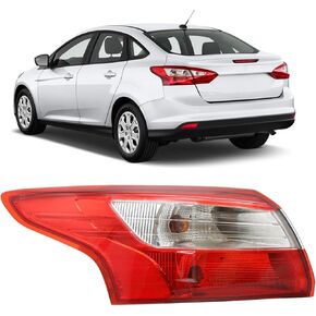 مجموعة المصابيح الخلفية متوافقة مع 2012-2014 Ford Focus 4-Door Sedan Taillamp الخلفي الجانب الأيمن الخارجي للراكب، بما في ذلك المصابيح