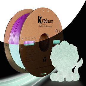 3D Printer Filament Glow in Dark PLA 1.75mm Dimensional Accuracy +/- 0.02mm 1KG 2.2lbs Neatly Shiny Spool Widely Suitable for Most FDM 3D Printer Glow in The Dark Green