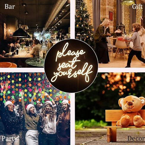 QiaoFei Led You Are So Amazing Neon Sign Word/Levels USB مدعوم بمفتاح باهت لأضواء النيون لغرفة المنزل وبار الفن وديكور الحائط ونافذة غرفة المعيشة وديكور الحائط (أبيض دافئ) in Kuwait