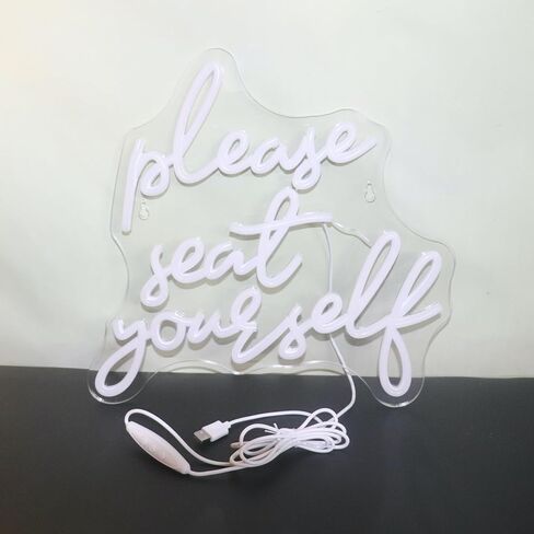 QiaoFei Led You Are So Amazing Neon Sign Word/Levels USB مدعوم بمفتاح باهت لأضواء النيون لغرفة المنزل وبار الفن وديكور الحائط ونافذة غرفة المعيشة وديكور الحائط (أبيض دافئ) in Kuwait