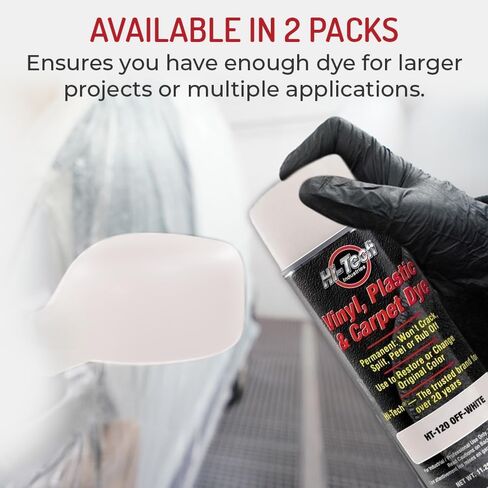 HI-TECH Vinyl, Plastic, Carpet Dye | Leather, Upholstery, Fabric Paint, Off White (1 Pack) in Saudi Arabia
