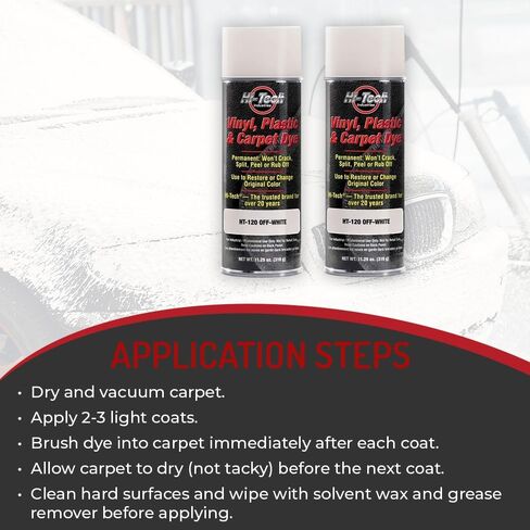 HI-TECH Vinyl, Plastic, Carpet Dye | Leather, Upholstery, Fabric Paint, Off White (1 Pack) in Saudi Arabia