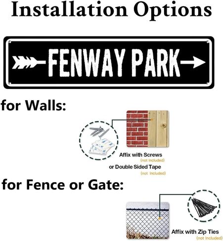 فينواي بارك لافتة البيسبول الديكور خمر Ballpark ديكور القصدير علامات جدار الفن اللوحة 16 × 4 بوصة معدنية in Kuwait