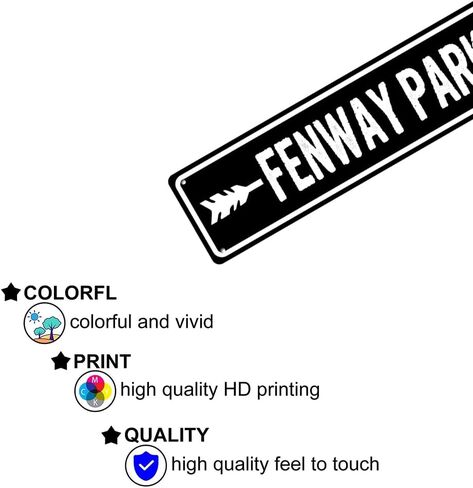 فينواي بارك لافتة البيسبول الديكور خمر Ballpark ديكور القصدير علامات جدار الفن اللوحة 16 × 4 بوصة معدنية in Kuwait