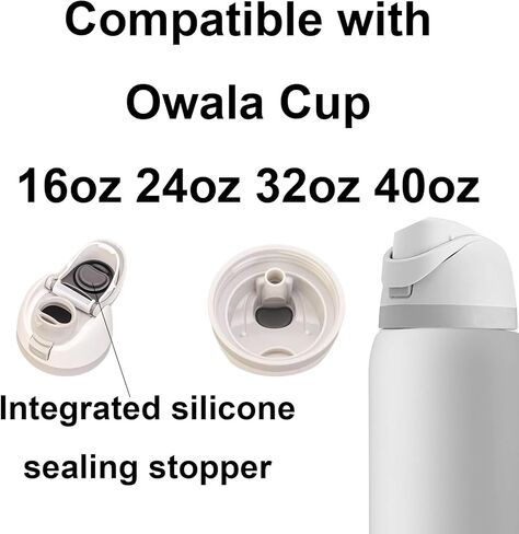 Replacement Lid Cap for Owala Freesip Water Bottle, One Button Push-To-Open Bottle Top Cap Compatible with Owala Cup 16oz 24oz 32oz 40oz, BPA-Free Stopper Cap for Owala Leak-Proof Lid (Blue) in Saudi Arabia