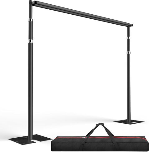 EMART Backdrop Stand Heavy Duty 10ftx20ft, Pipe and Drape Backdrop Stand Kit, Adjustable Metal Frame for Backdrop, Background Stand Backdrop for Wedding Birthday Party Banquet Decorations in Saudi Arabia