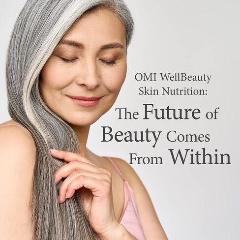 OMI Skin Nutrition، ثبت سريريًا أنه يزيد المرونة ويقلل العلامات المرئية لشيخوخة الجلد، الإيلاستين البحري الفرنسي، الكولاجين، حمض الهيالورونيك، فيتامين C، كمية تكفي لمدة شهر واحد، 3.17 أونصة in Saudi Arabia