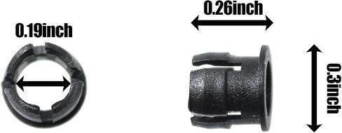 Maxmoral 100PCS Black Plastic 5mm Lampholder Panel Mount Socket Lamp Holder Clip for Printed Circuit Board and Electronic Display in Saudi Arabia