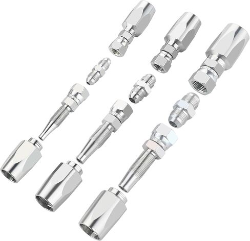 قطعتان من تركيبات إصلاح الخراطيم الهيدروليكية القابلة لإعادة الاستخدام مقاس 1/4 بوصة للمقاس #04 in Kuwait