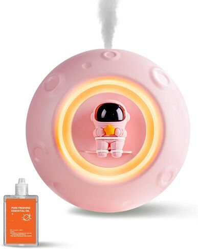 Lumoonosity Wall Diffuser - ناشر الزيوت العطرية لرائد الفضاء الأبيض مع ضوء ليلي LED لغرفة الأطفال in Saudi Arabia