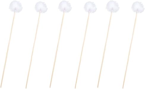 6 قطع من أعواد الأذن من ريش الأوز، مزيل شمع الأذن للاستعمال مرة واحدة، مقبض خشبي، منظف حفر الأذن، عصا ملعقة الأذن، منظف شمع الأذن، أداة تدليك الأذن in Kuwait