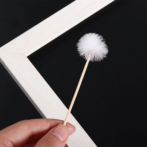 6 قطع من أعواد الأذن من ريش الأوز، مزيل شمع الأذن للاستعمال مرة واحدة، مقبض خشبي، منظف حفر الأذن، عصا ملعقة الأذن، منظف شمع الأذن، أداة تدليك الأذن in Kuwait