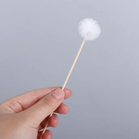 6 قطع من أعواد الأذن من ريش الأوز، مزيل شمع الأذن للاستعمال مرة واحدة، مقبض خشبي، منظف حفر الأذن، عصا ملعقة الأذن، منظف شمع الأذن، أداة تدليك الأذن in Kuwait