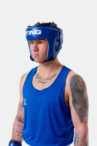 STING Competition Head Guard, IBA-Approved and USA Boxing-Approved Headgear, Premium Boxing Equipment for Professional Competition and Boxing Training, Red, M in Saudi Arabia