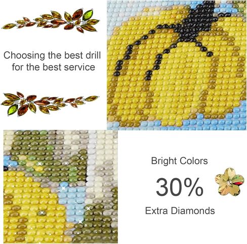 MEIYUDA 5D Diamond Painting Kits for Adults Beginners，Landscape Waterfalls Diamond Art Kits for Adults，5D DIY Full Drill Flowers and Butterflies Diamond Dots Art for Home Wall Decor 12x16inch in Saudi Arabia