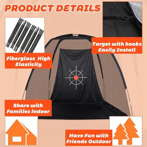 شبكة تدريب الجولف، شبكة جولف 8 × 6 أقدام، شبكة جولف للقيادة في الفناء الخلفي، شبكة جولف محمولة، شبكة جولف للاستخدام الداخلي، شبكة تدريب جولف محمولة في الهواء الطلق، شبكة جولف مع قطعة قماش مستهدفة in Kuwait