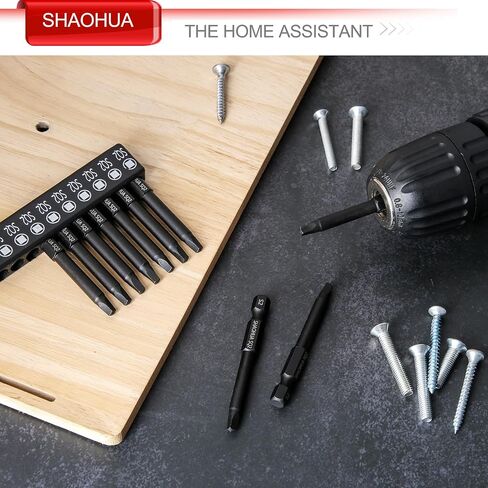SHAOHUA 10 قطع من رؤوس مفك البراغي المثلثة، مجموعة لقم مثلثة قوية التأثير، مجموعة لقم مثقاب مثلث فولاذي S2 مطورة بأحجام TA12/14/16/18/20/23/25/ 27(x2)/30، 1/4''Hex 65mm طول مثلثي المفكات in Kuwait