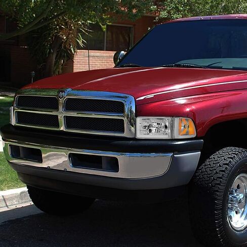 DNA MOTORING HL-LB2-DR944-BK-SM-CL1 Smoked Lens Headlights With Pair LED Day Running Lights Compatible with 94-02 Ram in Saudi Arabia
