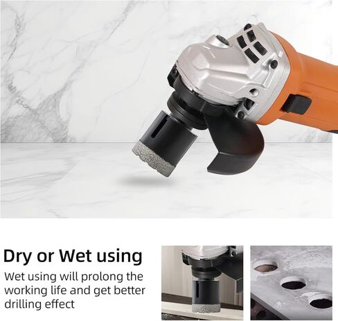 Dry Diamond Core Drill Bits 1-3/8"(35mm) Hole Saw for Tile Hole Saws for Porcelain, Ceramic,Granite, with 5/8-11 Thread Tile Hole Saw Kit Drilling,Concrete Diamond Hole Saw Kit in Saudi Arabia