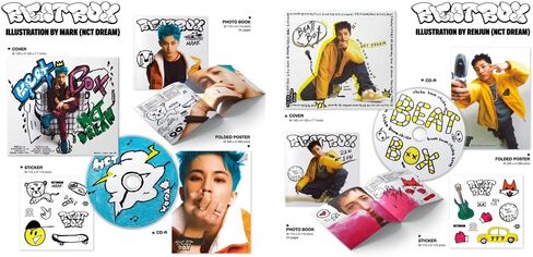 NCT Dream the 2nd repackage album Beat Box Digipack version + Folded poster. (Random cover) in Saudi Arabia