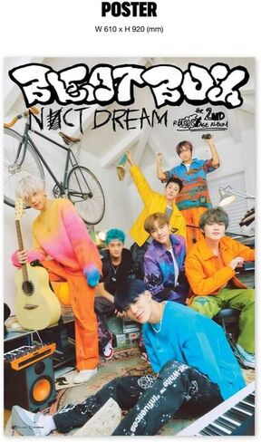 NCT Dream the 2nd repackage album Beat Box Digipack version + Folded poster. (Random cover) in Saudi Arabia