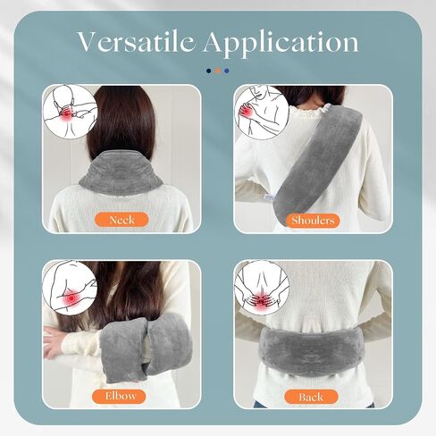 Heating Pad for Neck and Shoulders and Back 32X3.9 Moist Small Microwavable Neck Wrap Weighted Neck Warmer Heat Wrap Microwave Heatable Rice Beanbag Cervical Hot Pack Lavender Scented in Saudi Arabia