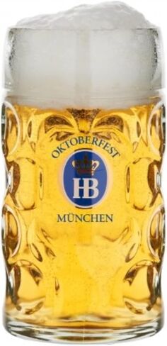 1 Liter HB Oktoberfest Edition Dimpled Glass Beer Stein in Saudi Arabia