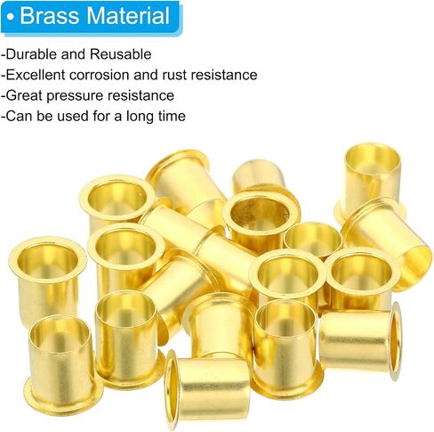 PATIKIL Brass Compression Insert, 40 Pack 5mm OD x 3mm ID Tube Insert Tube Support Compression Fitting Assortment Kit for Water Oil Air Pipe in Saudi Arabia