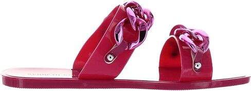 Kenneth Cole Women's Naveen Chain Jelly Flatform Slide Sandal Flat in Saudi Arabia